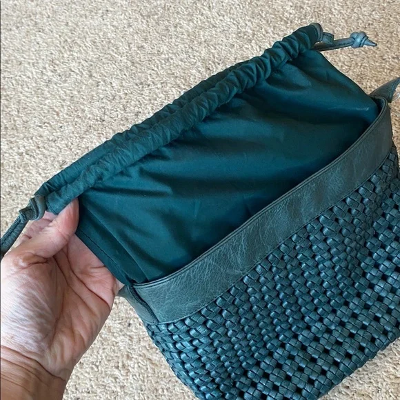 Ashwood teal woven leather satchel - Picture 5 of 8